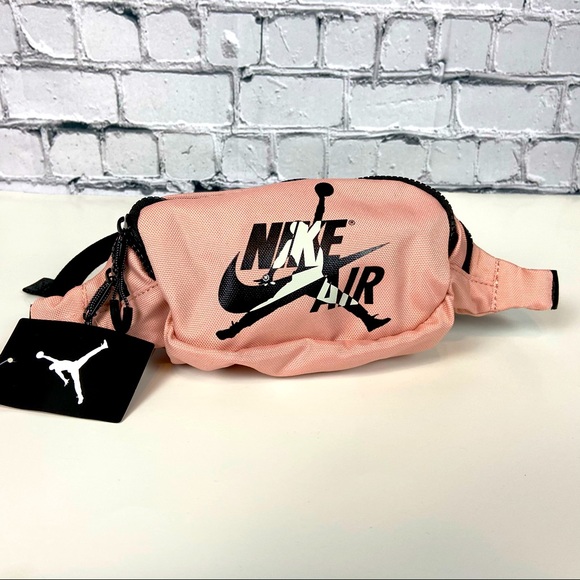 Jordan Handbags - Nike Air Jordan Women’s Crossbody Bag Waist Fanny Pack Coral Pink 9A0260-A7F NEW